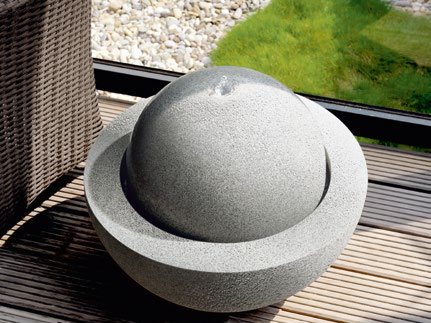 Garden water fountains, fiberstone